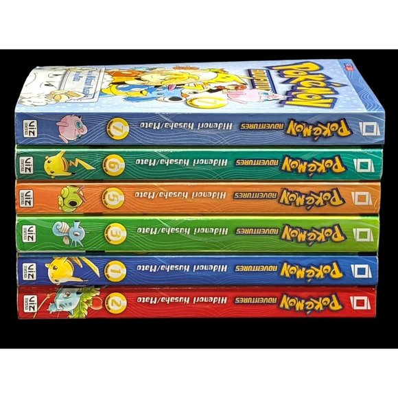 Pokemon Other - H.P Pokémon Adventures Manga Vol. 1-3. and 5-7 By Hidenori Kusaha/Mato Viz Media
